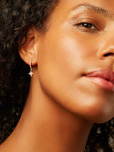 Load image into Gallery viewer, Crescent Moon Huggie Hoops - Celeste

