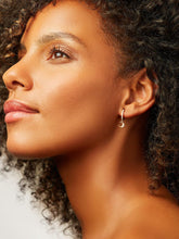 Load image into Gallery viewer, Crescent Moon Huggie Hoops - Celeste
