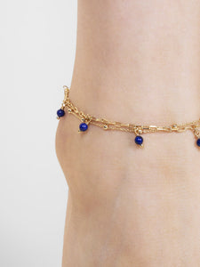 Lapis Lazuli Chain - Michelle Anklet