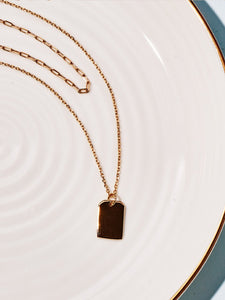 Dog Tag Necklace Set - Ivy