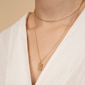 Dog Tag Necklace Set - Ivy