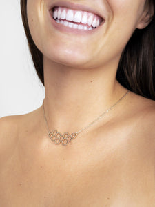 Honeycomb Gold Necklace - Emzotic