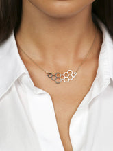 Load image into Gallery viewer, Honeycomb Gold Necklace - Emzotic
