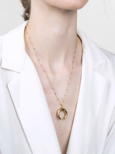 Gold Horn Necklace - Brooke