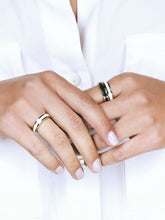 Load image into Gallery viewer, Gold Lacquer Ring - Mecca Off White
