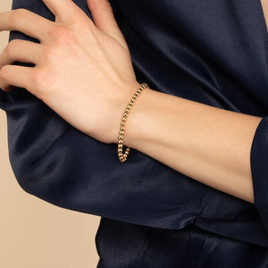 Gold Bead Bracelet - Roma