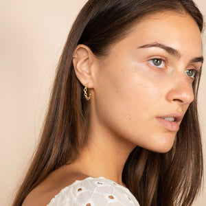 Chain Hoop Earrings - Rue