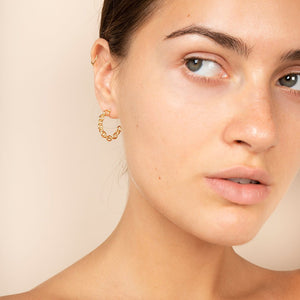 Chain Hoop Earrings - Rue