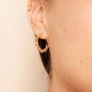 Chain Hoop Earrings - Rue
