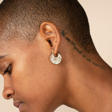 Load image into Gallery viewer, Enamel Earrings - Hana Marble Pink
