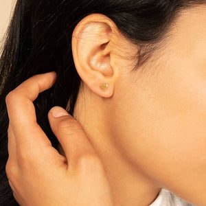 Heart Stud Earrings - Mini Heart
