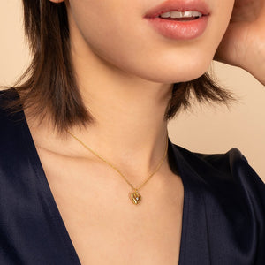 Heart locket necklace - Amour Locket