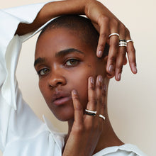 Load image into Gallery viewer, Gold Lacquer Ring - Mecca Off White
